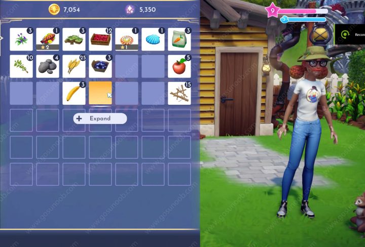 how to increase inventory space disney dreamlight valley