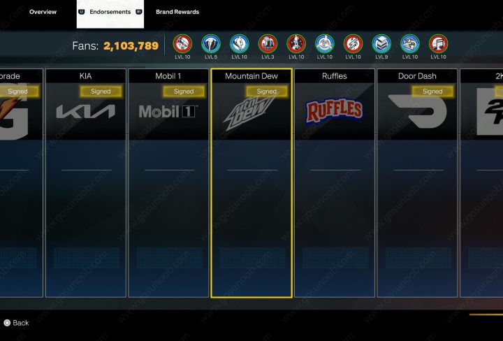 sign on with major beverage company nba 2k23