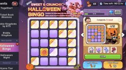 Cookie Run Kingdom Halloween Bingo 3 Rows
