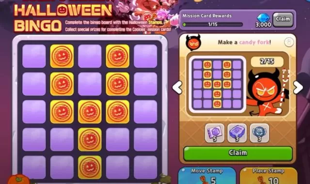 Cookie Run Kingdom Halloween Bingo Candy Fork