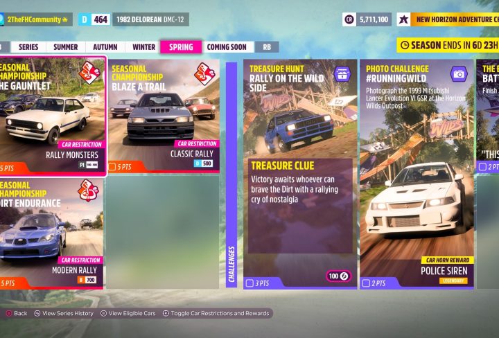 Forza 5 Rally on The Wild Side Treasure Hunt, Brave the Dirt