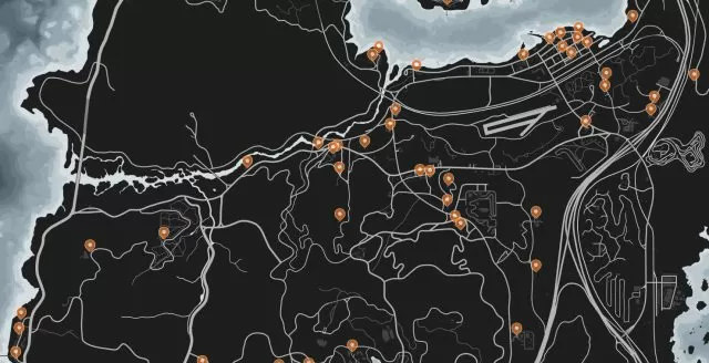 Jack O’ Lantern Locations Map in Blaine County GTA Online