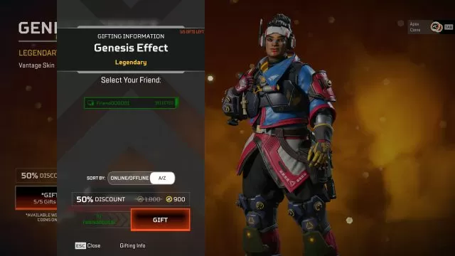 How does Apex Legends gifting work