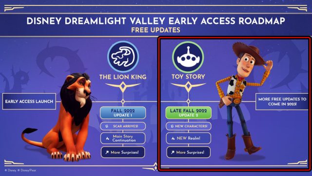 When is Disney Dreamlight Valley Toy Story Update