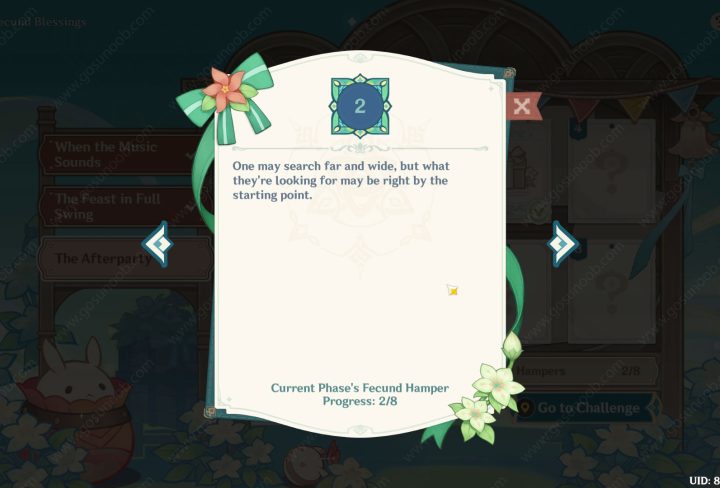 one may search far and wide genshin impact starting point