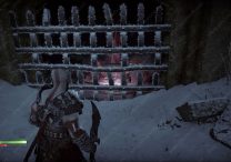 red chest behind iron gate in lower wildwoods god of war ragnarok