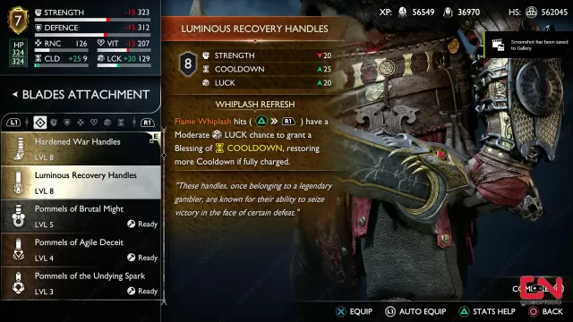 Best Blades of Chaos Pommels in GoW Ragnarok Luminous Recovery Handles