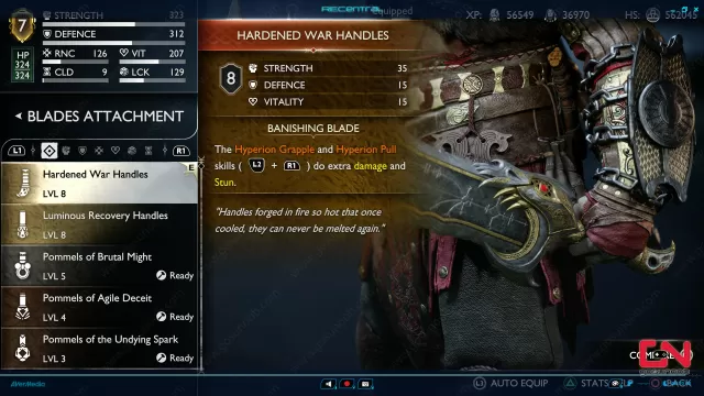 Best Blades Upgrades in GoW Ragnarok Hardened War Handles