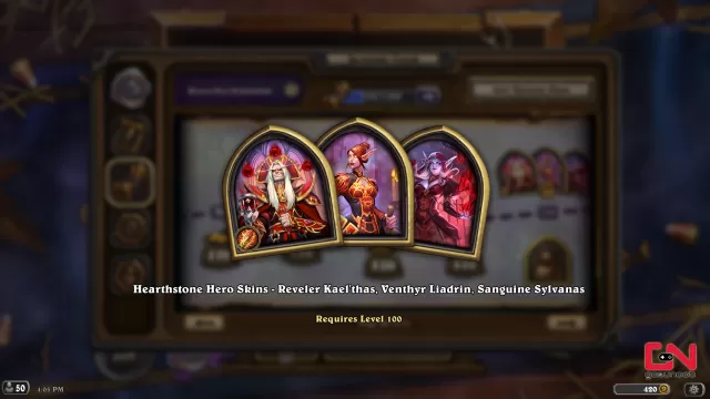 Hearthstone Can't Claim Tavern Pass Level 100 Hero Portrait Skin