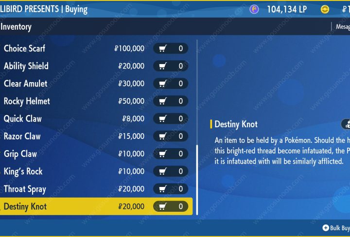 How to Get Destiny Knot Pokemon Scarlet and Violet