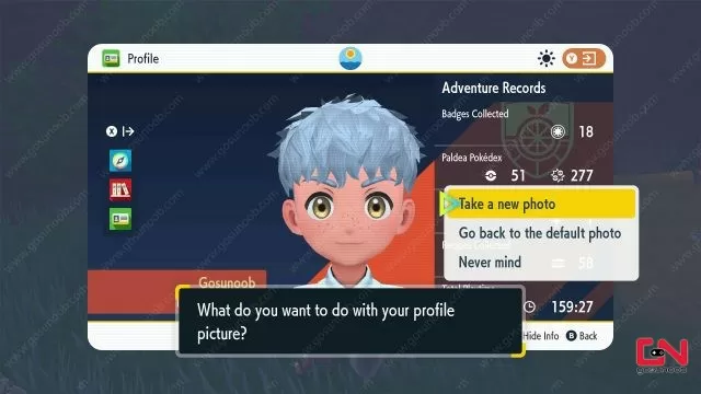 How to Change Profile Picture Pokemon Scarlet and Violet