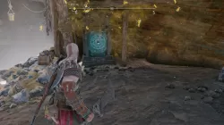 Rune Door in Jarnsmida Pitmines God of War Ragnarok