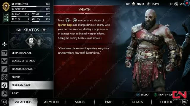 best spartan rage god of war ragnarok