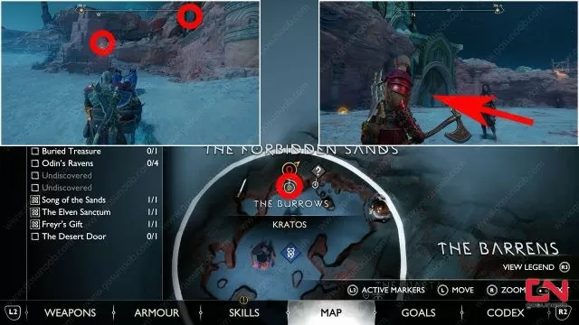 desert door location god of war ragnarok where to collect keys