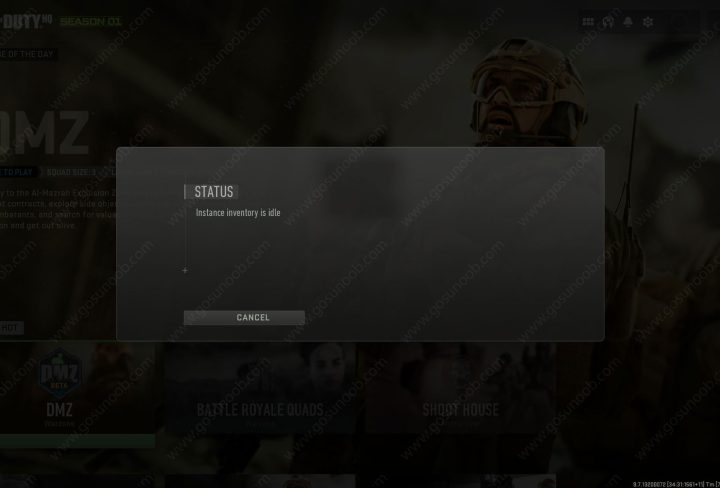 fix instance inventory is idle cant enter dmz warzone 2