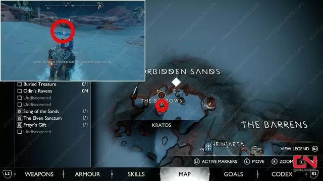 god of war ragnarok desert keys locations