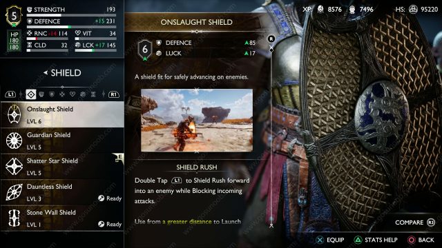 how to get onslaught shield god of war ragnarok