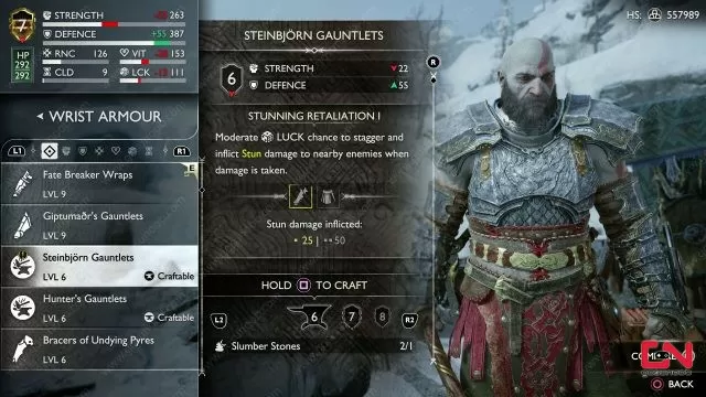 how to get steinbjorn armor god of war ragnarok