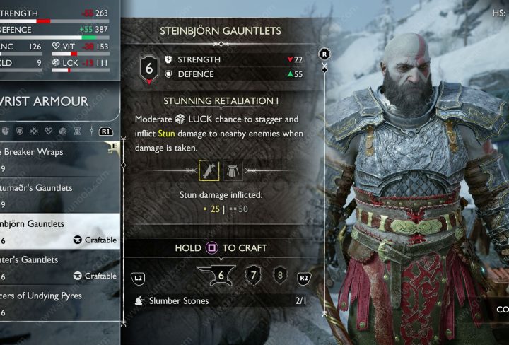 how to get steinbjorn armor god of war ragnarok