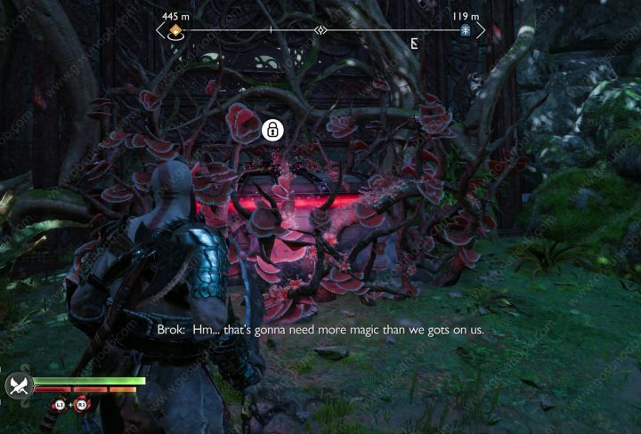 how to remove red vines in vanaheim god of war ragnarok