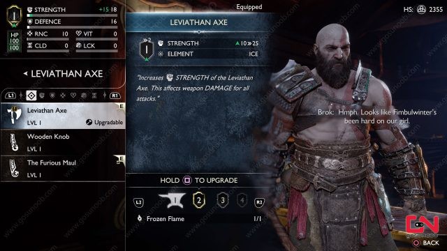 how to upgrade armor & weapons god of war ragnarok