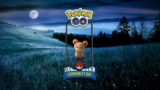 pokemon go teddiursa community day release date time & rewards