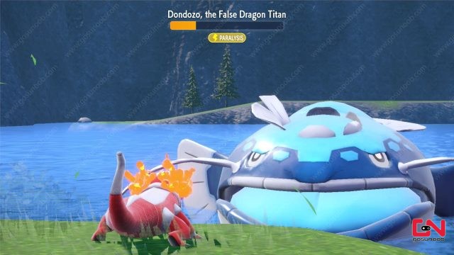 search for false dragon titan pokemon scarlet and violet
