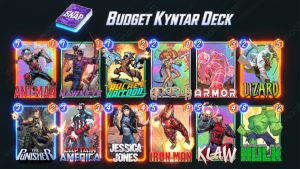 Budget Klyntar Deck for New & Free-to-Play Players in Marvel Snap (Pool 1) - Aggressive Power