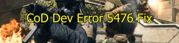 CoD Dev Error 5476 Fix