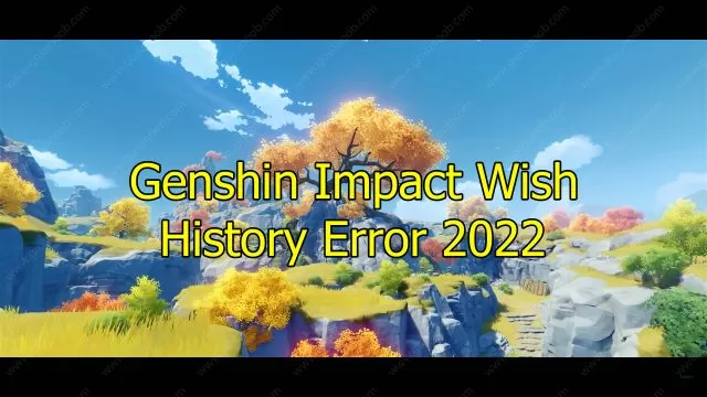 Genshin Impact Wish History Error 2022