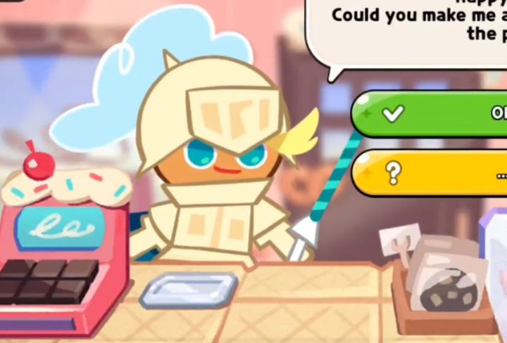Knight Cookie Cake, Cream Bouquet, Cookie Run Kingdom