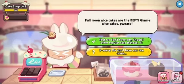 Moon Rabbit Cookie Cake, Rice Cake, Cookie Run Kingdom