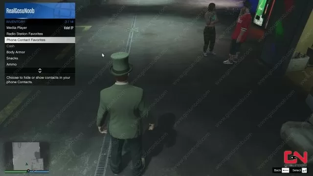 how to hide contacts in GTA Online