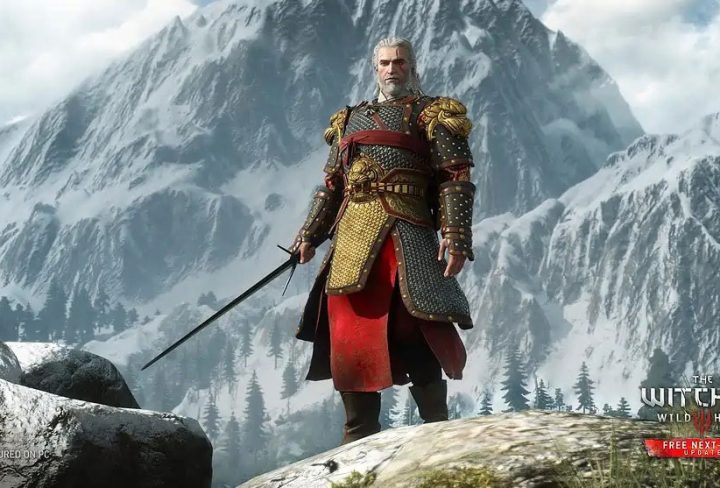 witcher 3 white tiger of the west armor & samurai swords