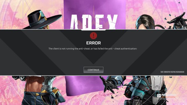 Apex Legends Not Running Anti-Cheat, Failed Authentication Fix