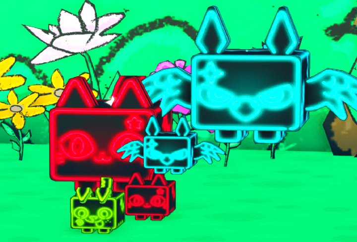 Neon Cat Value Pet Simulator X