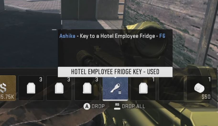 DMZ Hotel Employee Fridge Key Location