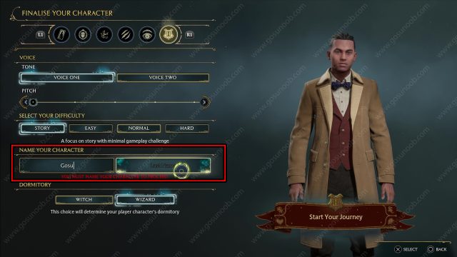 Hogwarts Legacy Change Character Name Explained