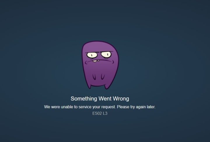 Something Went Wrong E502 L3, Steam Store Down Explained