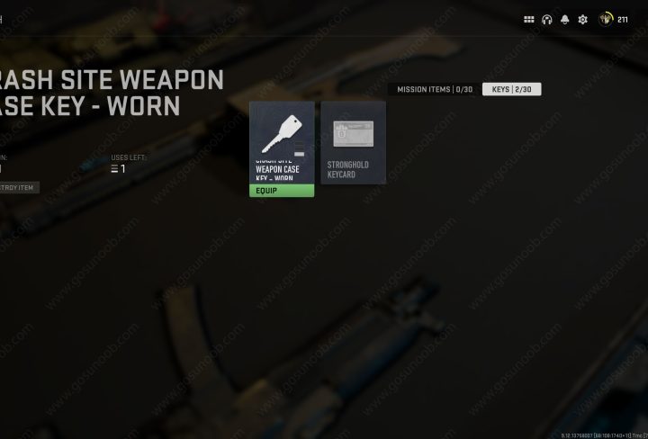 dmz crash site weapon case key unlock location