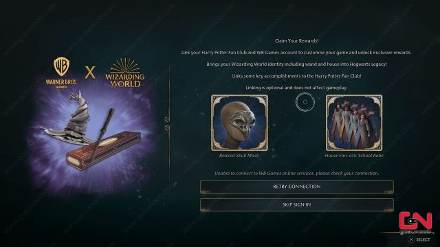 hogwarts legacy unable to connect to wb games online services fix