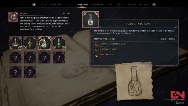 how to drink invisibility potion hogwarts legacy a demanding delivery