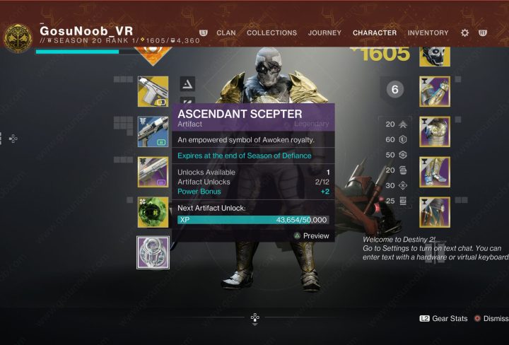 how to get artifact destiny 2 lightfall season of defiance