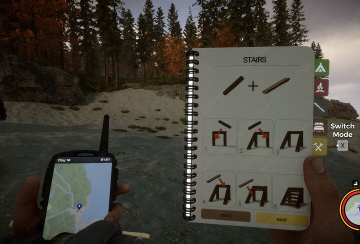 how to make stairs sons of the forest