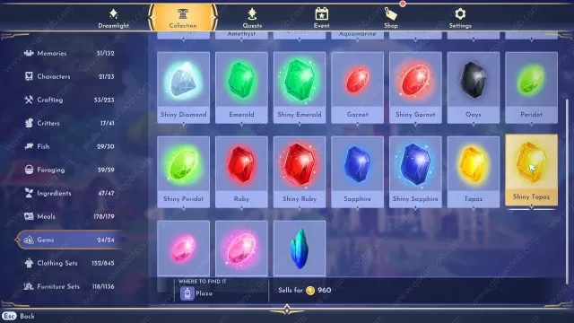 try each gem type at every pedastal