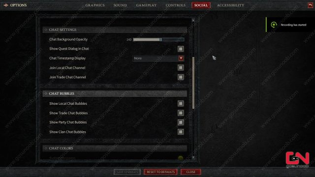 Disable Chat in Diablo 4 Beta