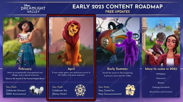 When is Disney Dreamlight Valley April Update 2023