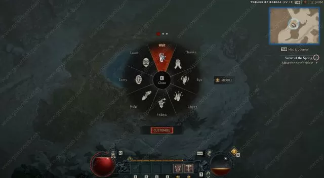 diablo 4 Secret of the Spring wait emote