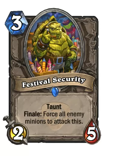 festival security hearthstone