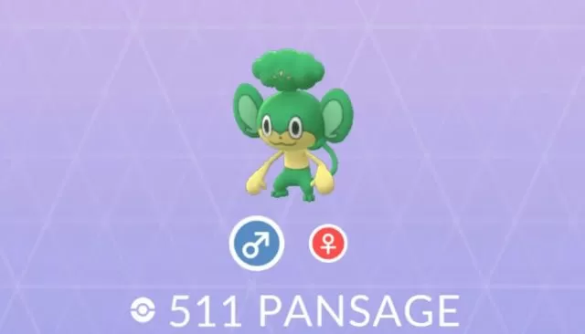 pokemon go pansage pansear panpour locations
